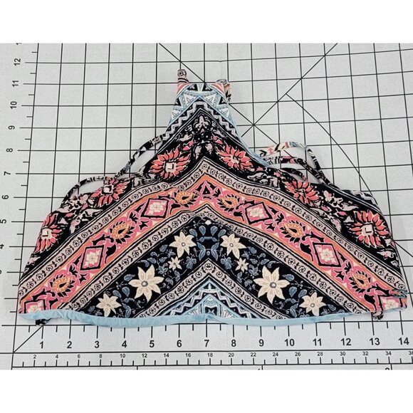 NWOT BillaBong L Blissed Out Reversible High Neck Bikini Top #86444 - Picture 4 of 4